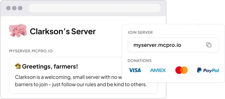 Launch your own server page